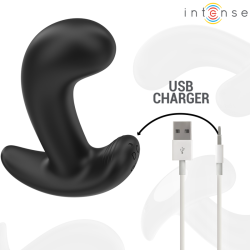 Intense - Chandler Anal Plug 10 Vibrations Noir Télécommande